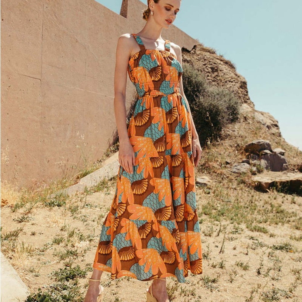 NWT Cleobelle Jolene Ankle Dress / Riviera / Size Large